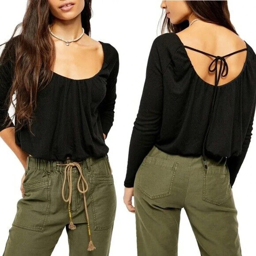 Free People Bondi Blouson Thermal Top Small‎